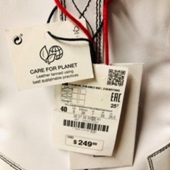 ZARA Specials LEATHER Ankle Boots, 40, NWT - Picture 9 of 9